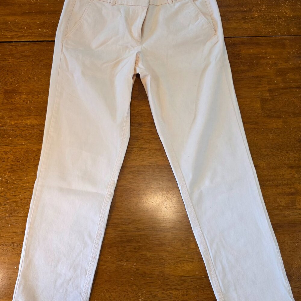 Ann Taylor Loft Modern Jeans Nude Salmon Size 8 Stretch Denim 32x24